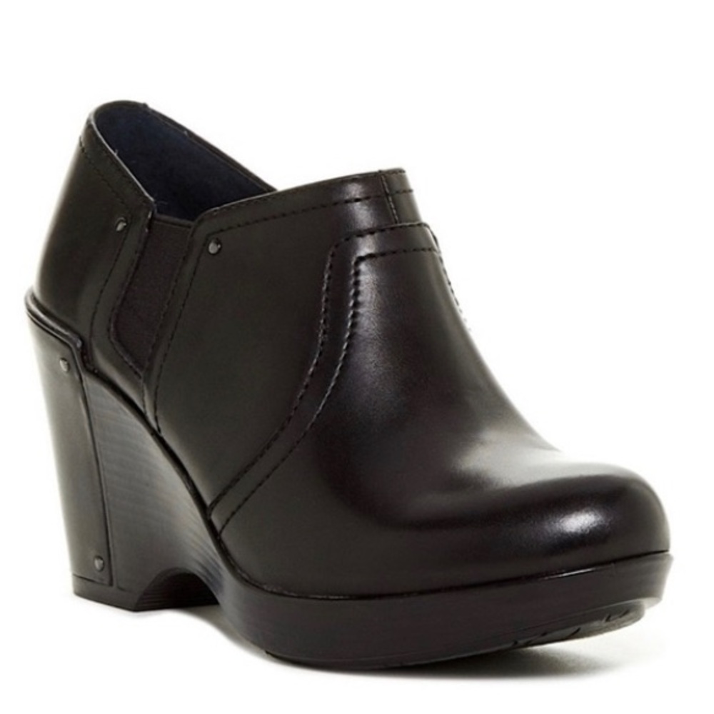 Dansko Florence Platform Booties Black Size 38